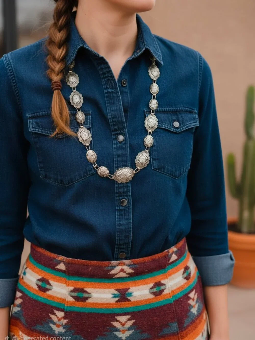 Vintage Tiny Link Concho Belt